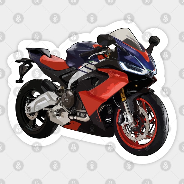 2021 RS 660 Bike Illustration Sticker by KAM Std